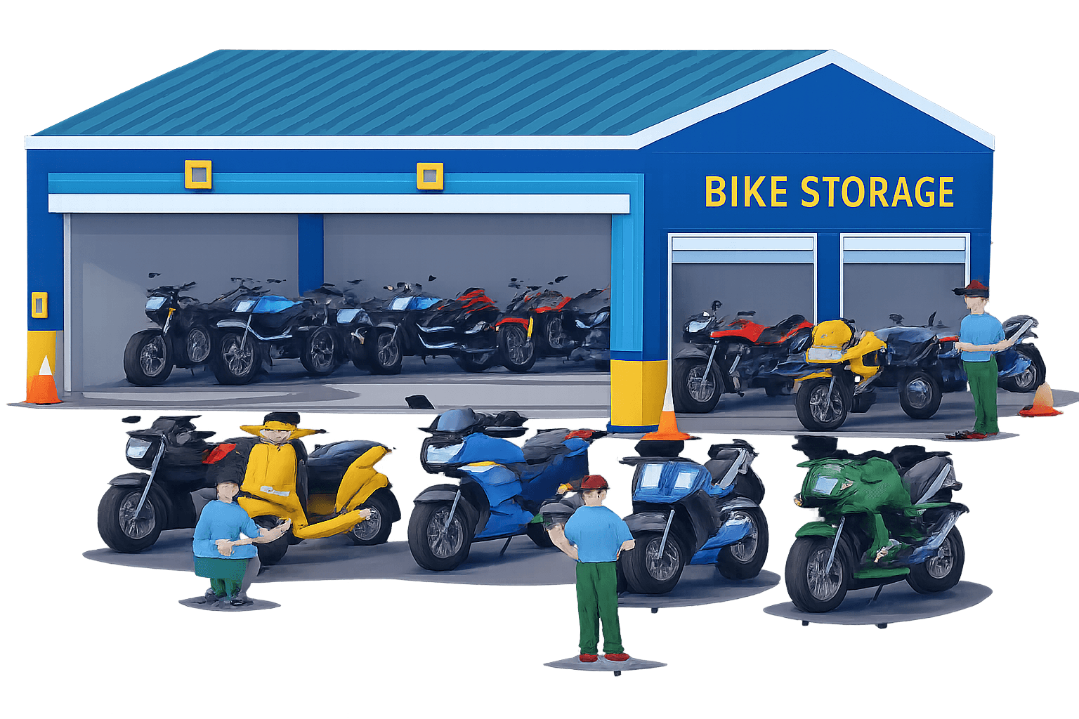 Secure bike storage